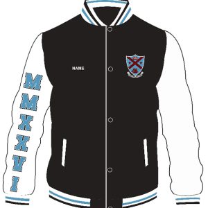 sublimation and embroidery triacetate jacket